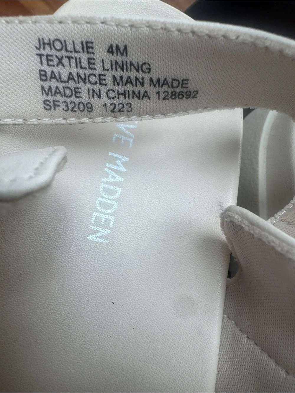Madden Girl Cream Sandals Size 4M